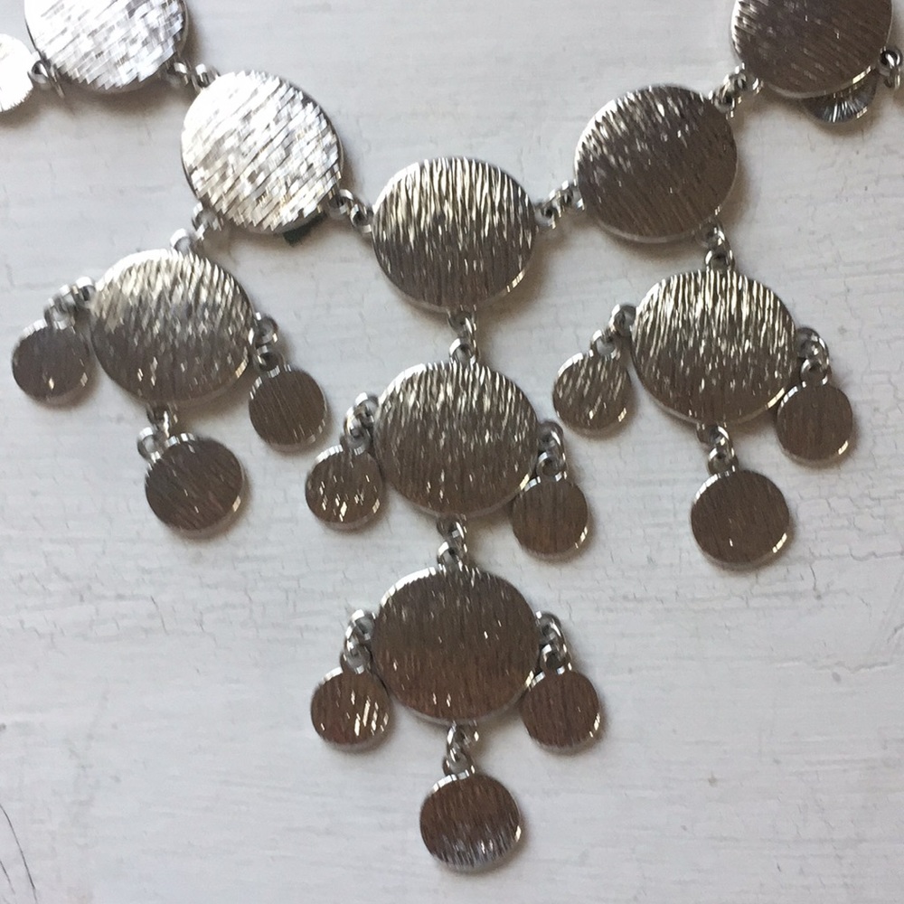Stitch fix silver medallion necklace